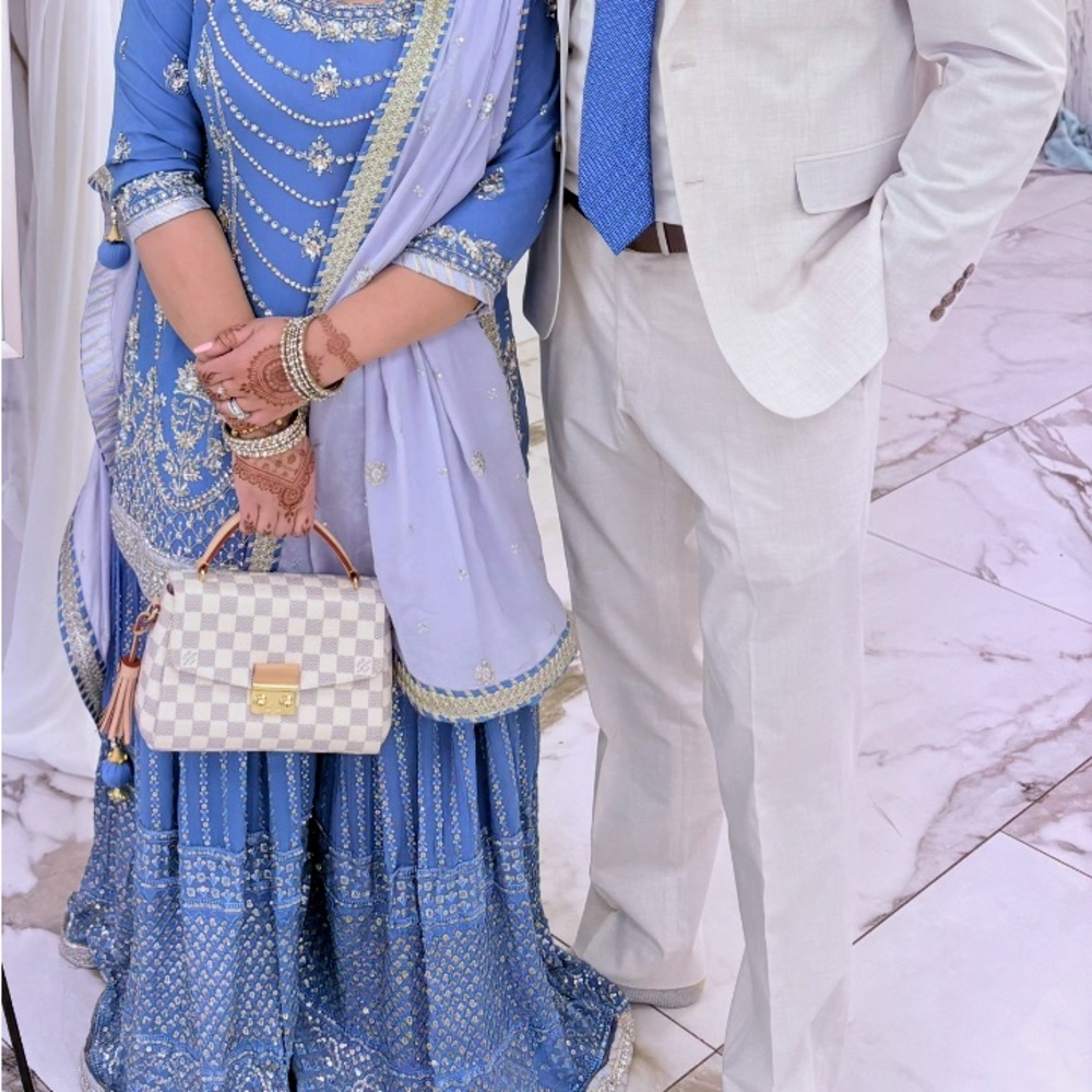 Sharara suit with heavy work